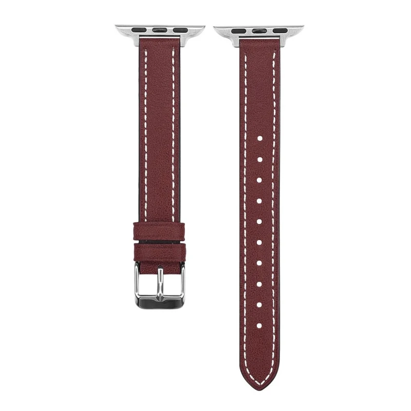 Stilvoll Apple Watch Series 7 41mm Echtes Leder armband