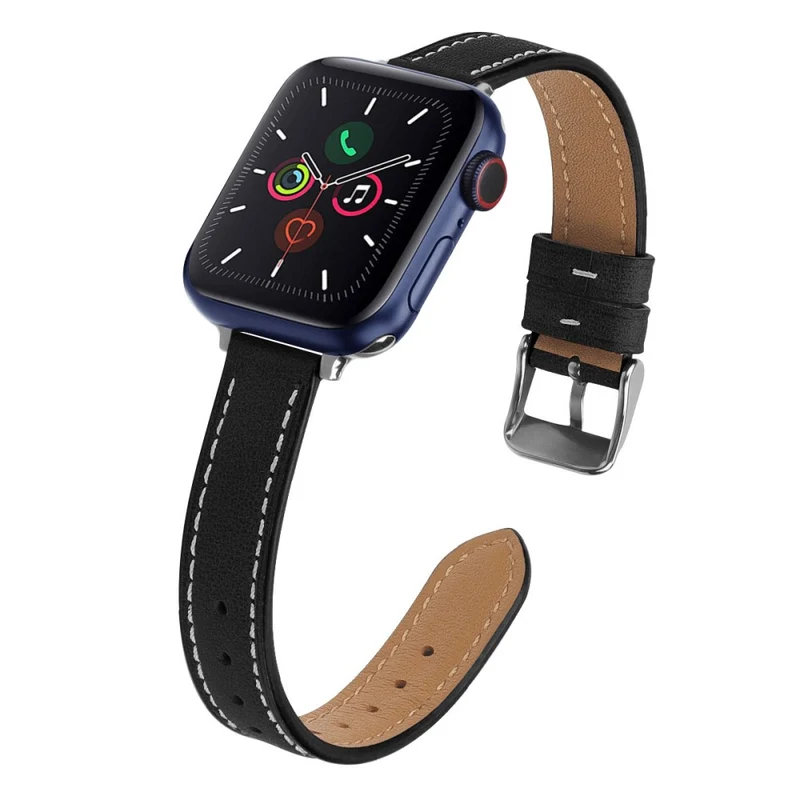 Stilvoll Apple Watch Series 7 41mm Echtes Leder armband