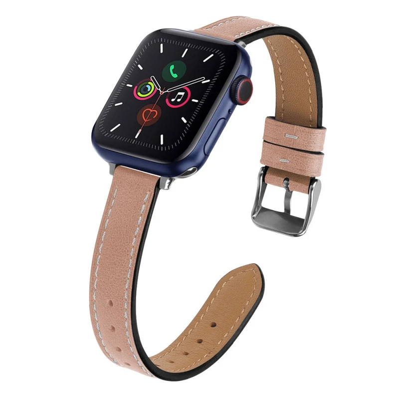 Stilvoll Apple Watch Series 7 41mm Echtes Leder armband