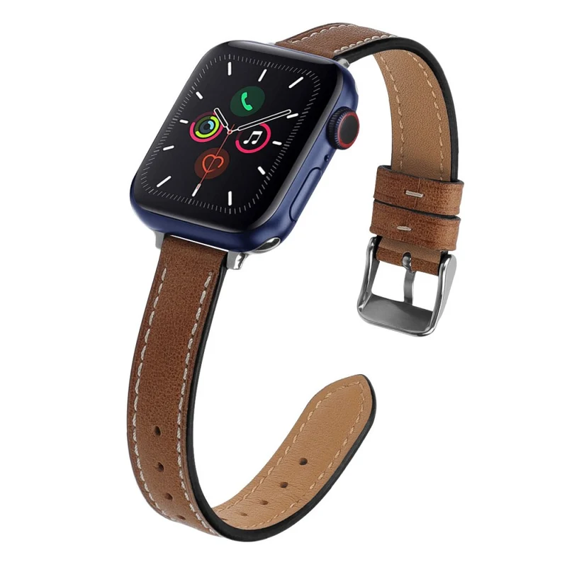 Stilvoll Apple Watch Series 7 41mm Echtes Leder armband