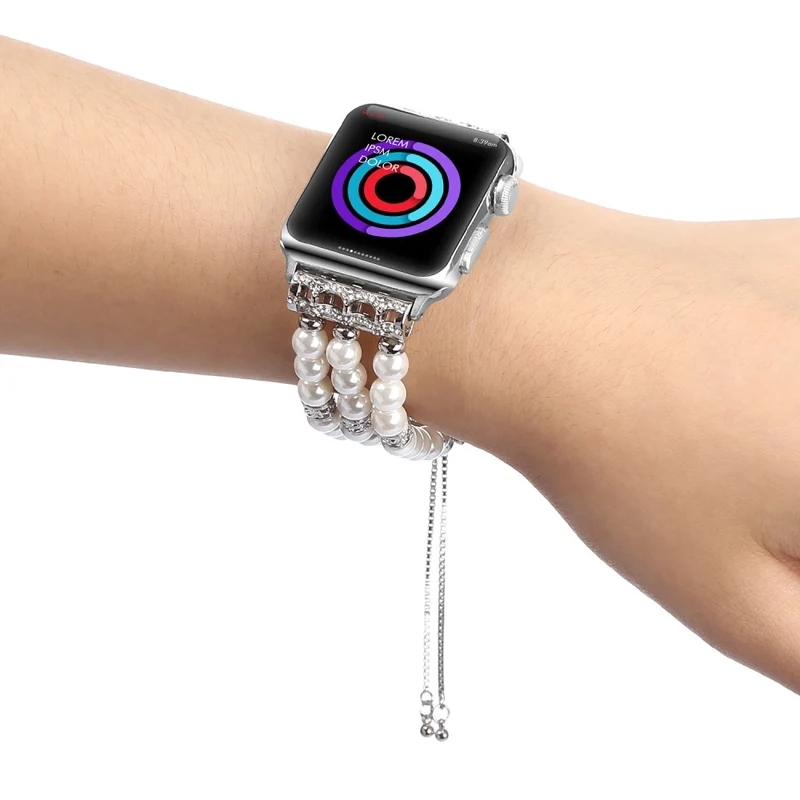 Absolut elegant Apple Watch Series 7 41mm Strass armband
