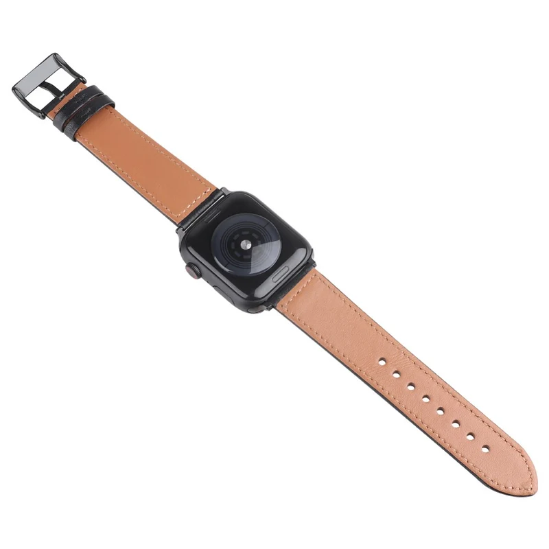 Klassisch Apple Watch Series 7 41mm Echtes Leder armband