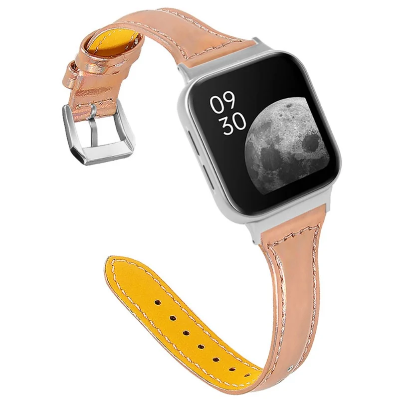 Auffallend nett Oppo Watch (46mm) Echtes Leder armband