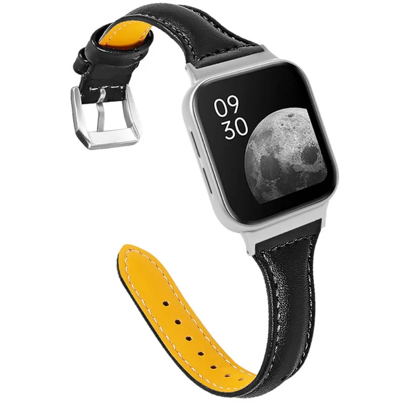 Auffallend nett Oppo Watch (46mm) Echtes Leder armband