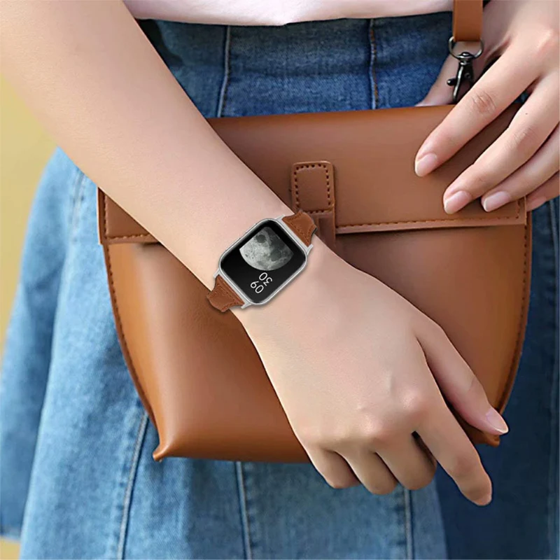 Auffallend nett Oppo Watch (46mm) Echtes Leder armband