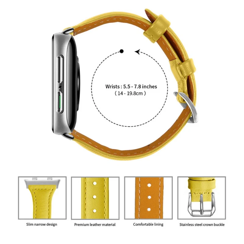 Auffallend nett Oppo Watch (46mm) Echtes Leder armband