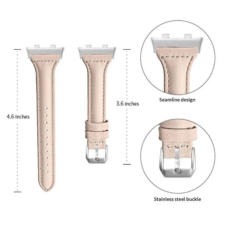 Auffallend nett Oppo Watch (46mm) Echtes Leder armband