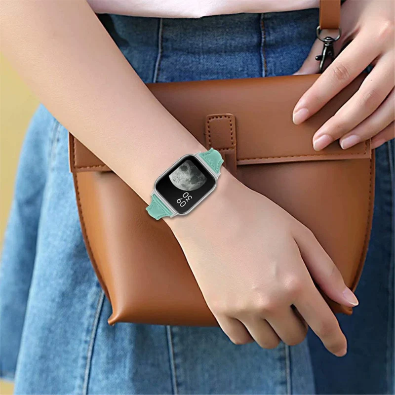 Auffallend nett Oppo Watch (46mm) Echtes Leder armband