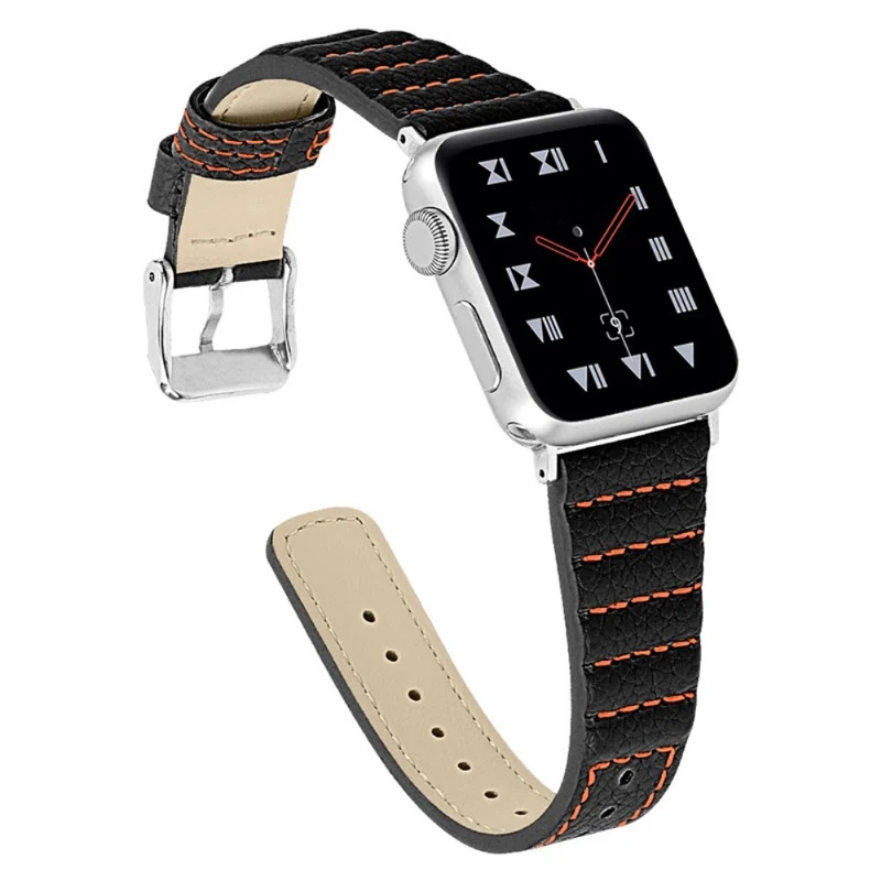 Absolut cool Apple Watch Series 7 45mm Echtes Leder armband