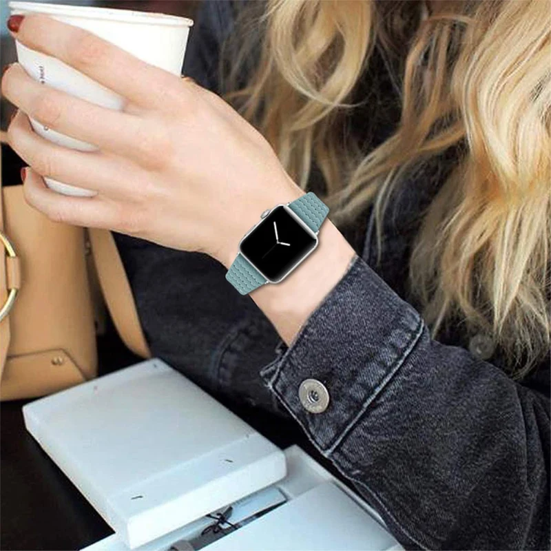 Absolut cool Apple Watch Series 7 45mm Echtes Leder armband