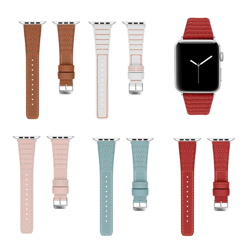 Absolut cool Apple Watch Series 7 45mm Echtes Leder armband
