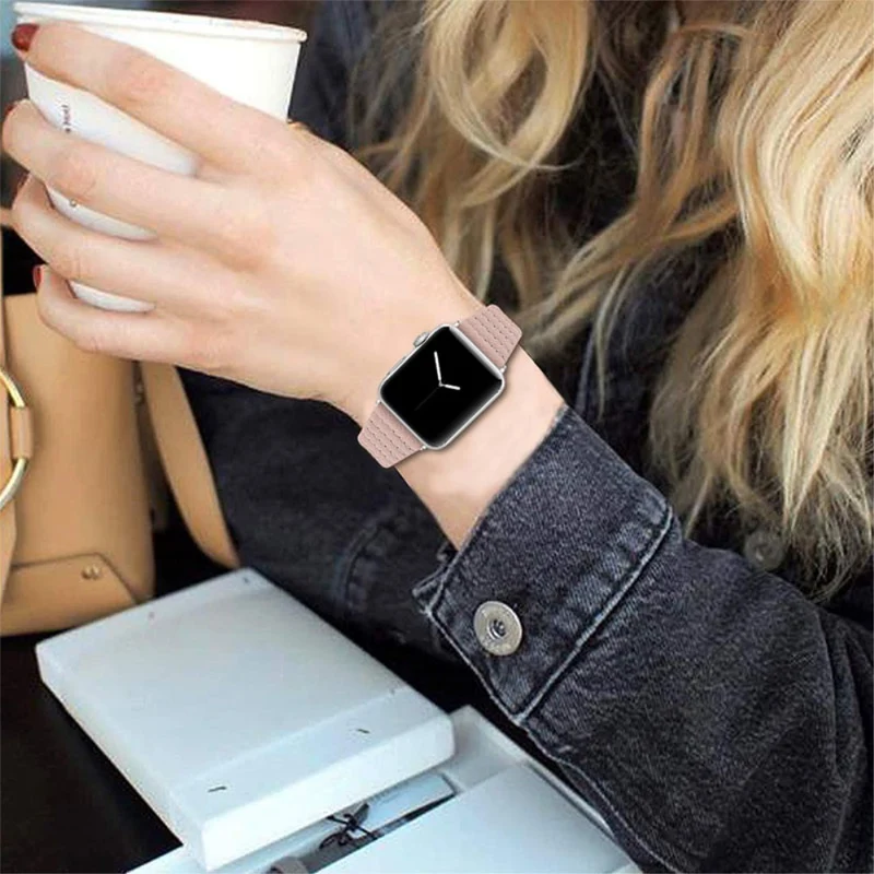 Absolut cool Apple Watch Series 7 45mm Echtes Leder armband