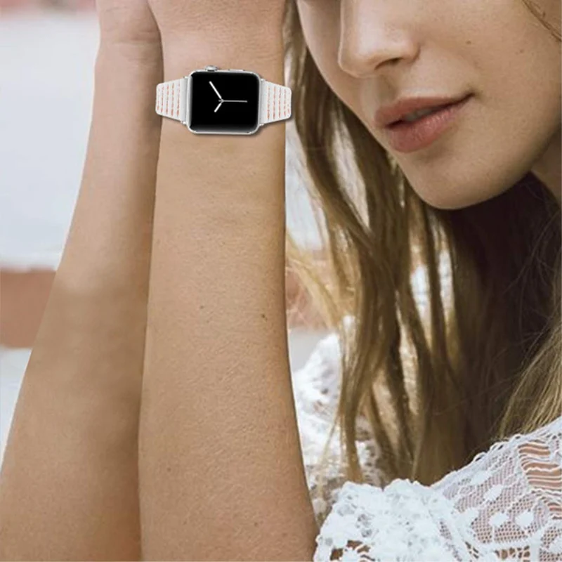 Absolut cool Apple Watch Series 7 45mm Echtes Leder armband
