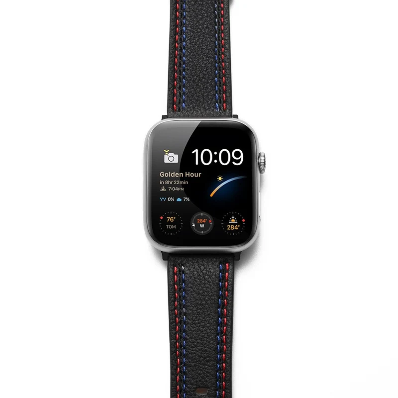 Super gut Apple Watch Series 7 45mm Echtes Leder armband