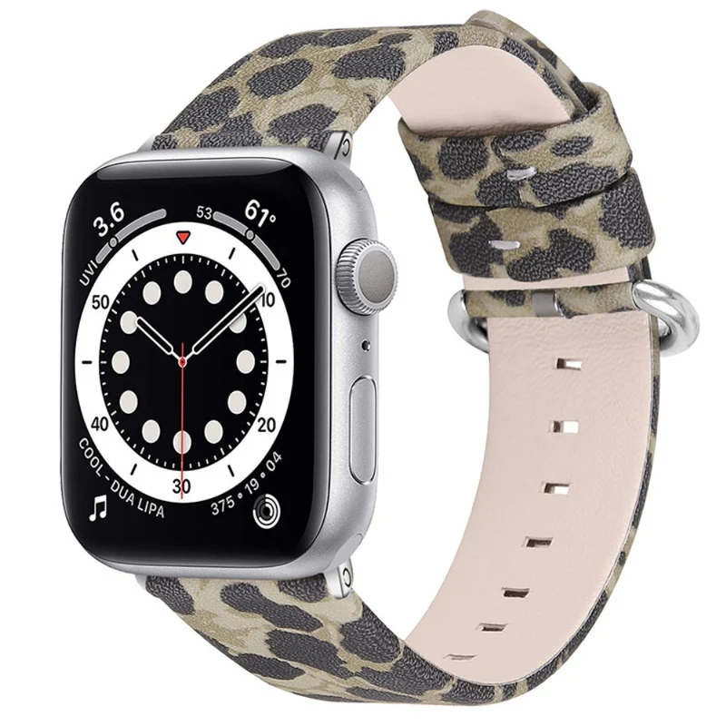 Super cool Apple Watch Series 7 45mm Echtes Leder armband