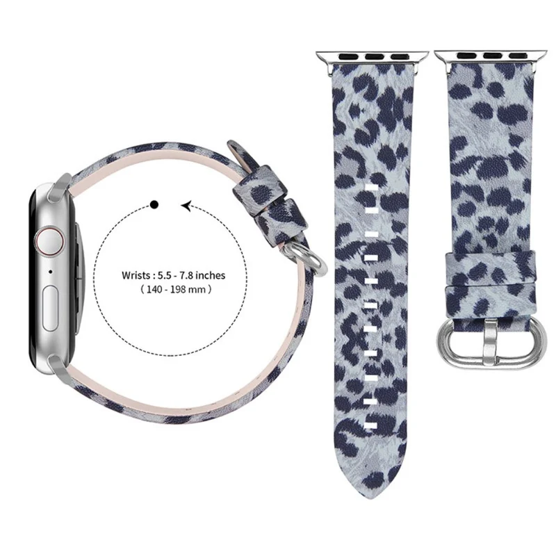 Super cool Apple Watch Series 7 45mm Echtes Leder armband