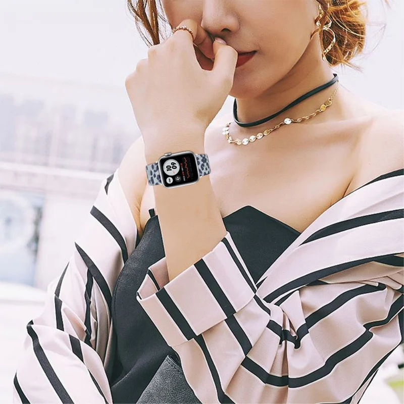 Super cool Apple Watch Series 7 45mm Echtes Leder armband