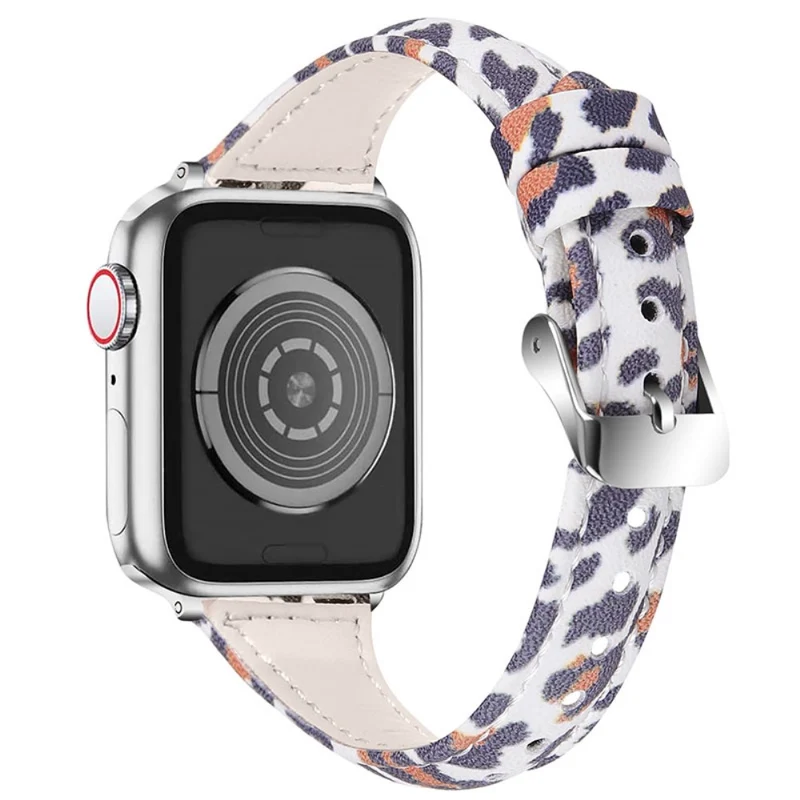 Bequem Apple Watch Series 7 45mm Echtes Leder armband