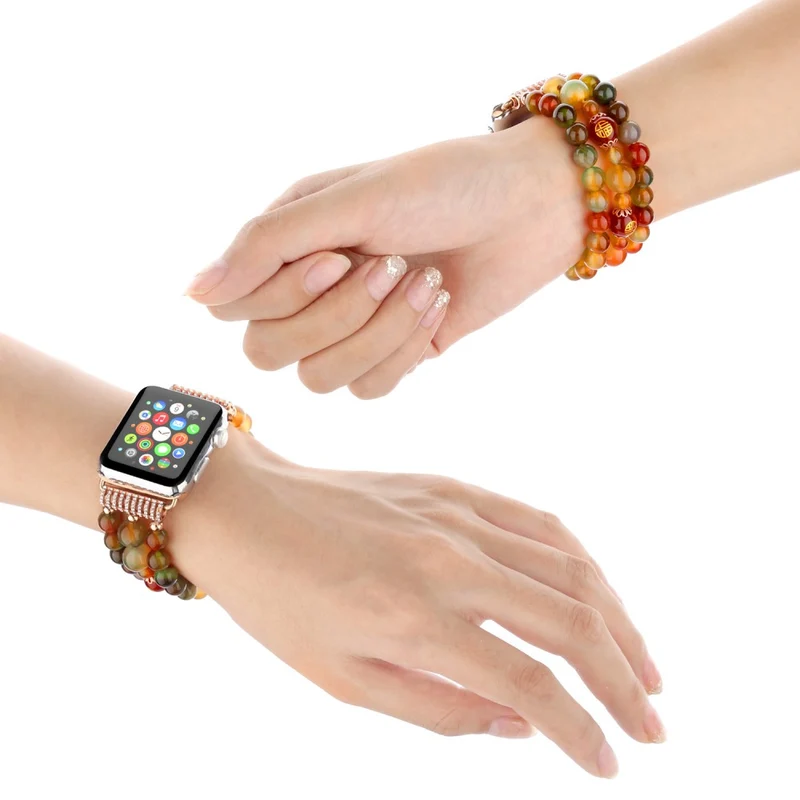 Unglaublich robust Apple Watch Series 7 41mm Strass armband