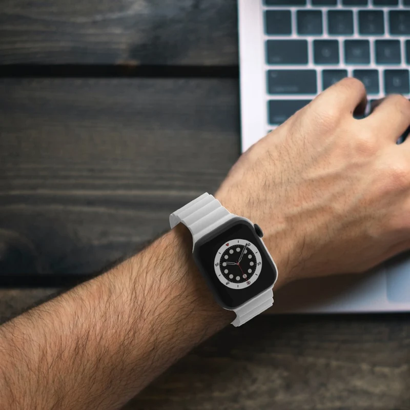Sehr cool Apple Watch Series 7 41mm Silikon / TPU armband