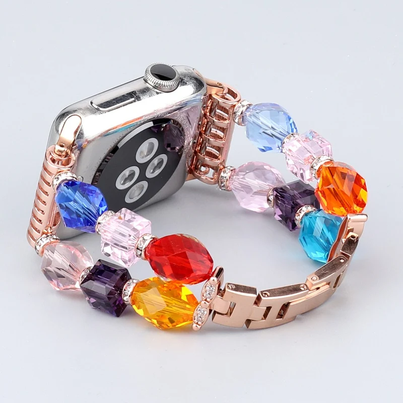 Stark Apple Watch Series 7 41mm Metall und Strass armband