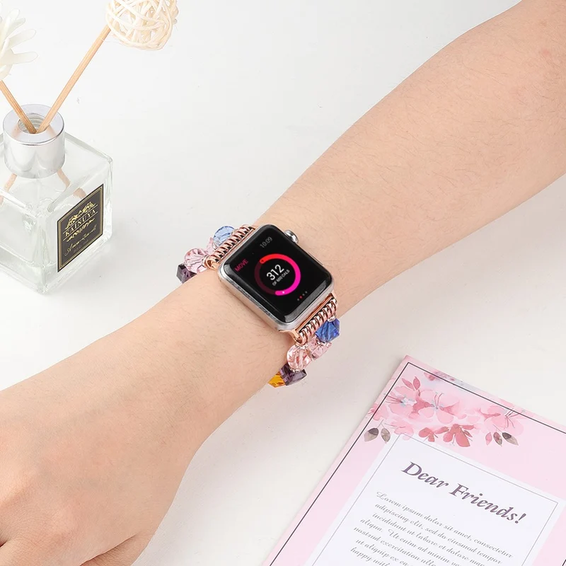 Stark Apple Watch Series 7 41mm Metall und Strass armband