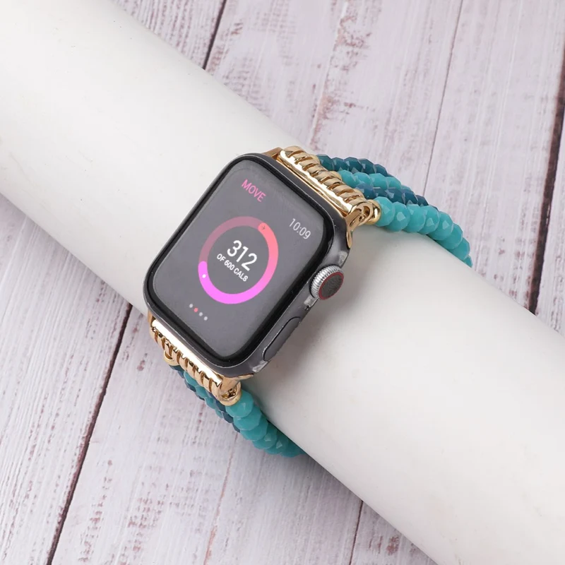 Mega bequem Apple Watch Series 7 41mm Strass armband