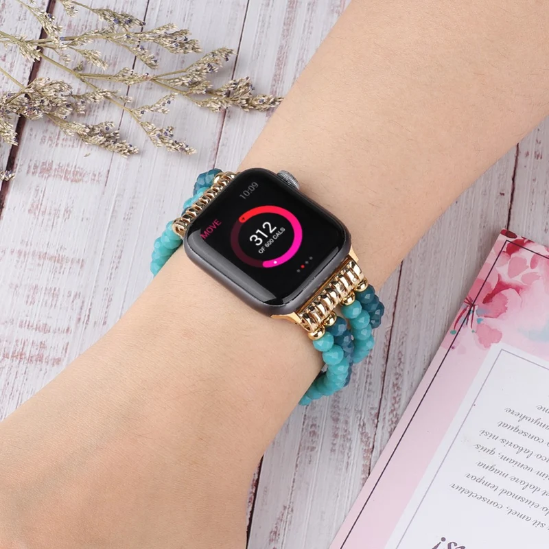 Mega bequem Apple Watch Series 7 41mm Strass armband
