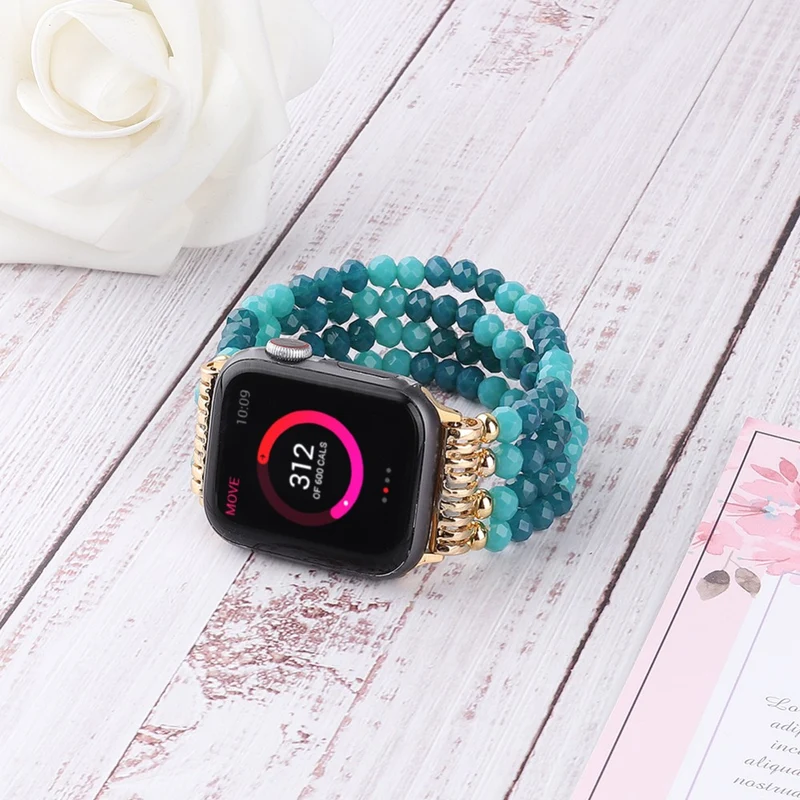 Mega bequem Apple Watch Series 7 41mm Strass armband