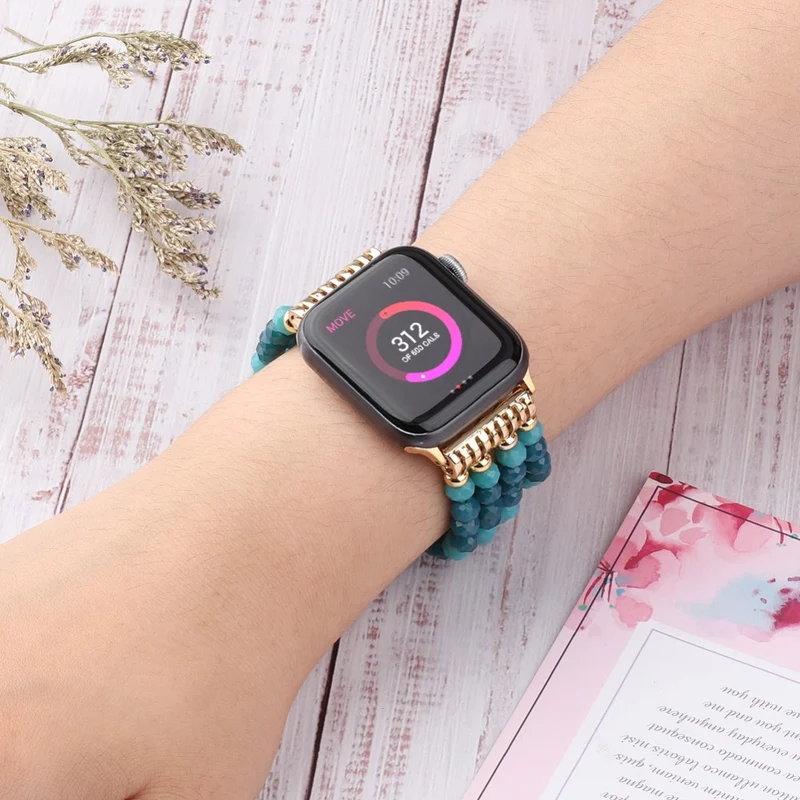 Mega bequem Apple Watch Series 7 41mm Strass armband