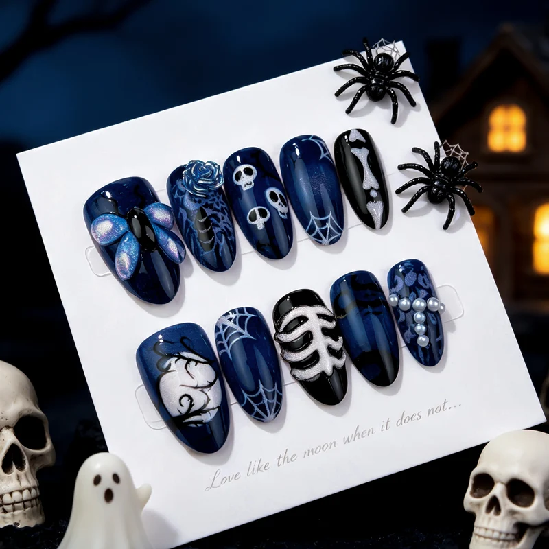 Halloween-inspirierte Nagelkunst-Set