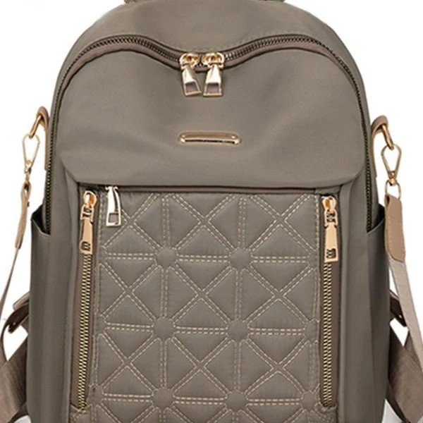 Damen gesteppter Mehrfachtaschen Rucksack Karnz
