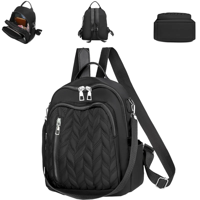 Damen Stepp-Rucksack-Handtasche Karnz