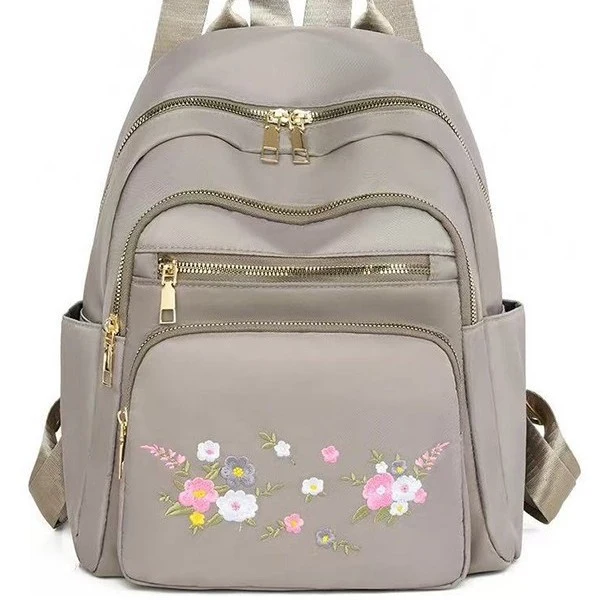 Frauen Floral Bestickter Rucksack Karnz