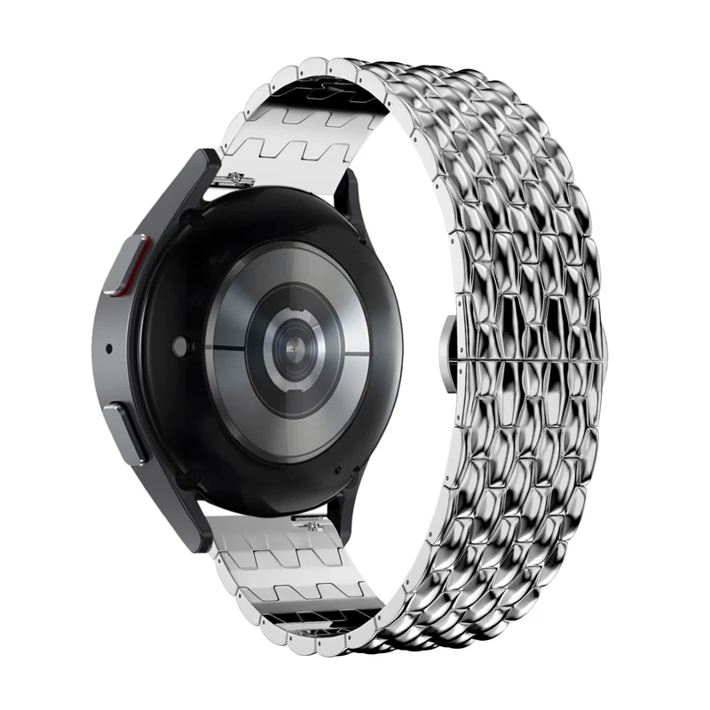 Bandz Huawei Watch GT 2 42mm Stahlarmband 'Dragon' (Silber)
