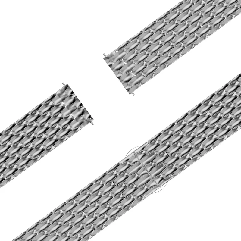 Bandz Huawei Watch GT 2 42mm Stahlarmband 'Dragon' (Silber)