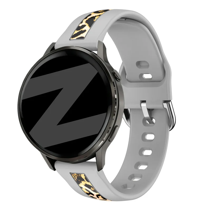Bandz Garmin Vivoactive 3 Dual Leopard Armband (Hellgrau)