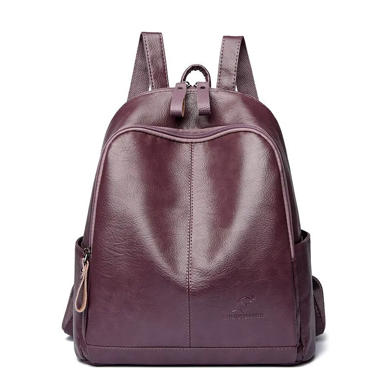 Damen Stilvolle Leder Rucksack Karnz