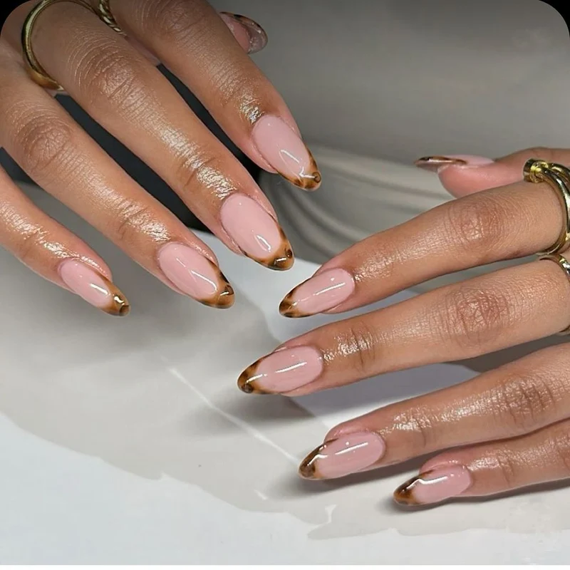 Floral Design Stiletto Press-On Nägel