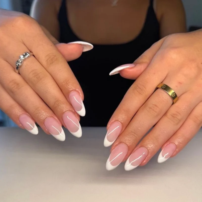 Floral Design Stiletto Press-On Nägel