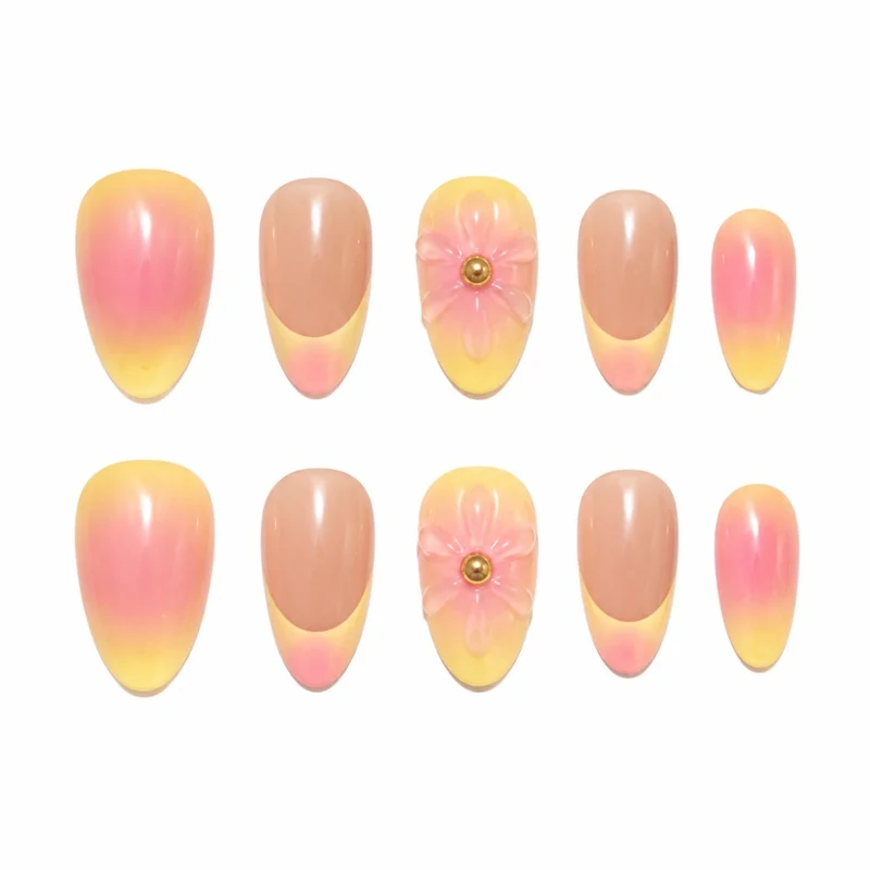 Blumenmuster Gel-Nagelverstärkungen