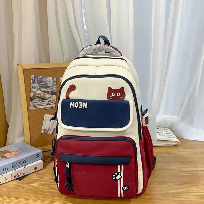 Lustiger katzenmotivierter Schulrucksack Karnz