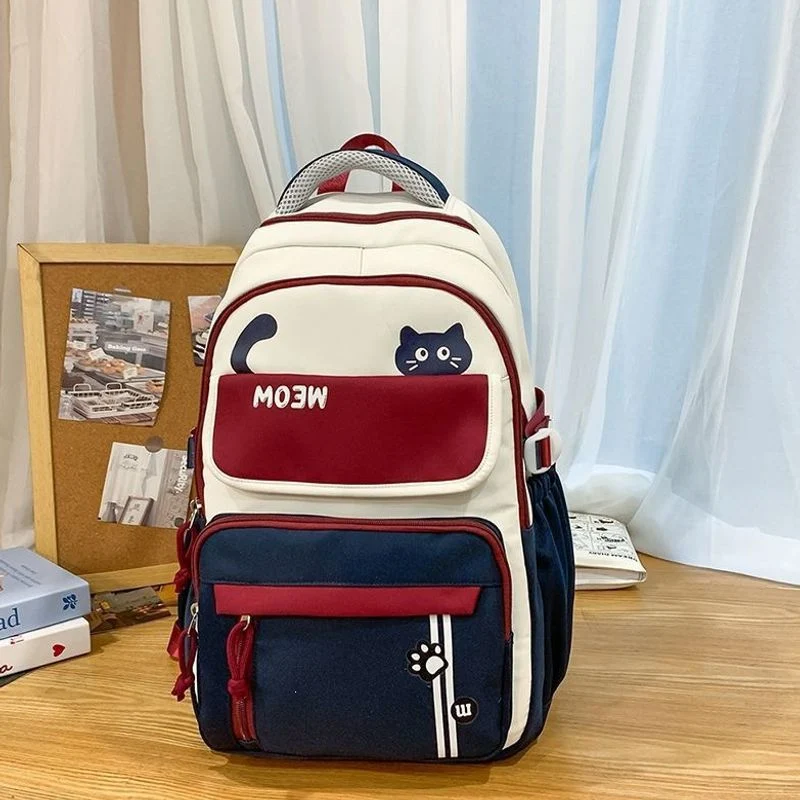 Lustiger katzenmotivierter Schulrucksack Karnz