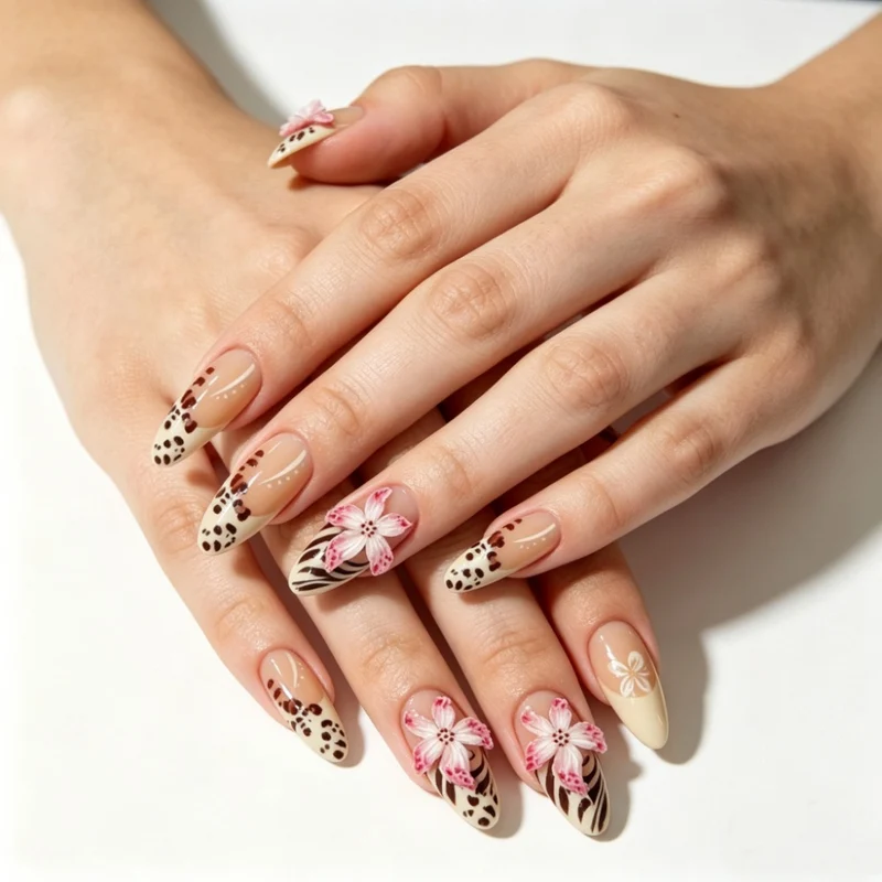 Festliche saisonale Nagelkunstverschönerungen