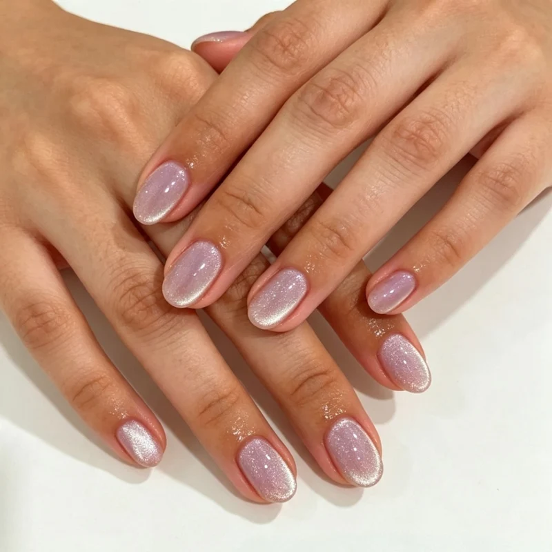 Glänzende Gel-Nagelerweiterungen