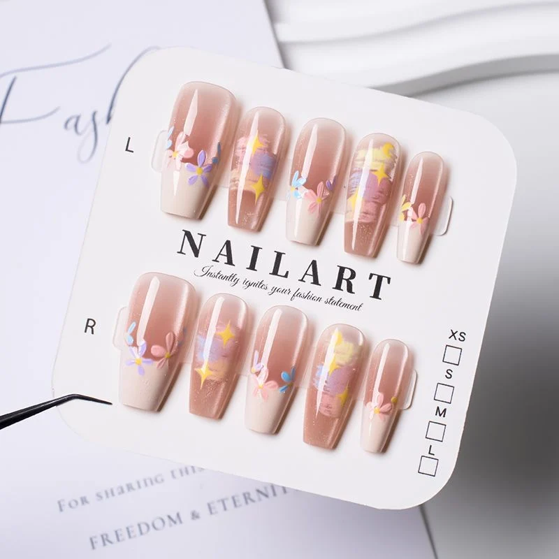 Press-On Leopardenmuster Nagelspitzen