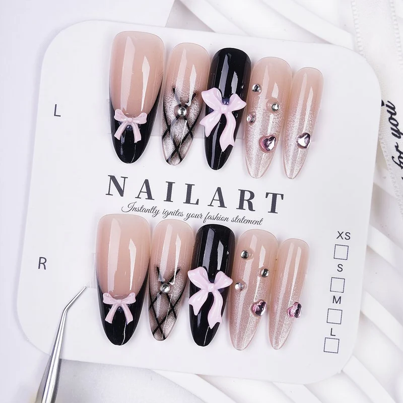 Press-On Leopardenmuster Nagelspitzen