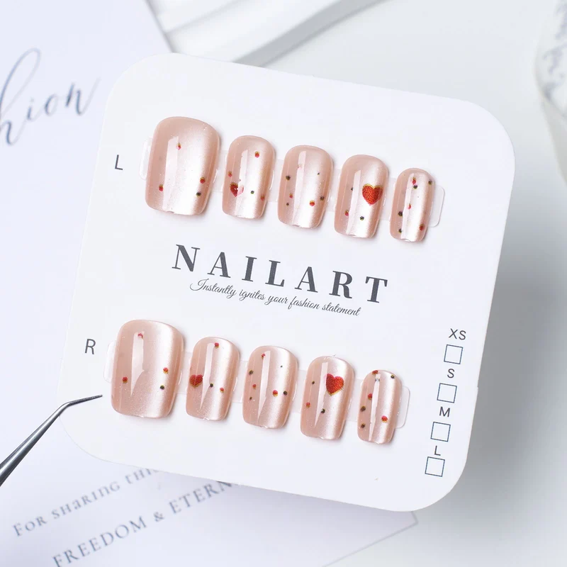 Press-On Leopardenmuster Nagelspitzen