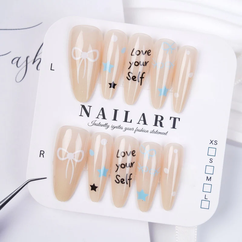 Press-On Leopardenmuster Nagelspitzen