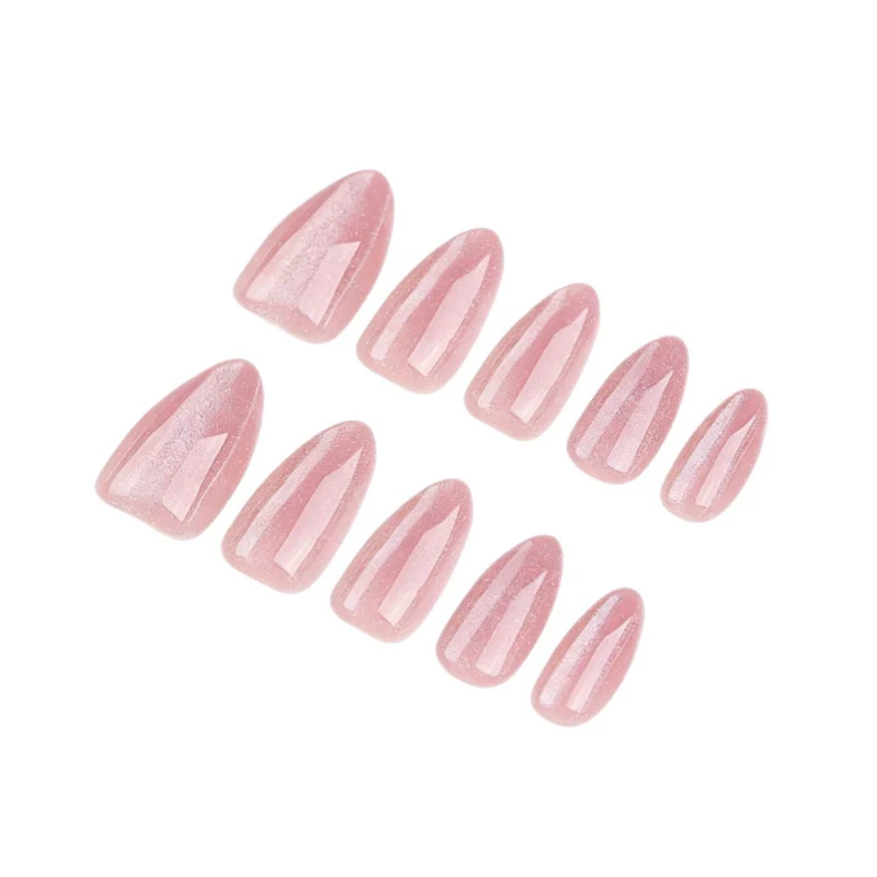 Elegante Glitzer-Mandel-förmige Nagelverstärkungen
